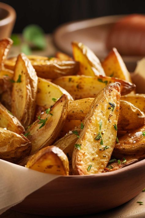 Fried Potatoes Wedges, Deep Fried Potato Wedges, Fried Potato Wedges Recipe, Wedge Potatoes, Potato Wedges Fried, Wedges Potato, Fried Potato Wedges, Potatoe Wedges, Potatoes Chips