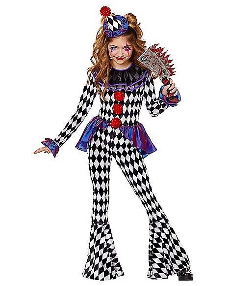 Clown Suit Costumes, Clown Shirt Costume, Art The Clown Girl Costume, Carnival Clown Costume, Clown Girl Costume, Kids Clown Costume, Girls Clown Costume, Closet Clown Costume, Clown Costume Ideas