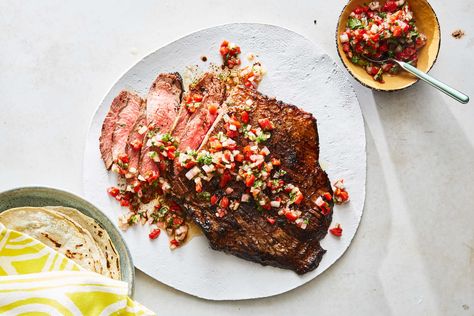 Carne Adobada (Chile-Marinated Steak) Recipe Flank Marinade, Marinate Steak, Nyt Recipes, Carne Adobada, Pork But, How To Make Steak, Pepper Relish, Marinated Steak, Nyt Cooking