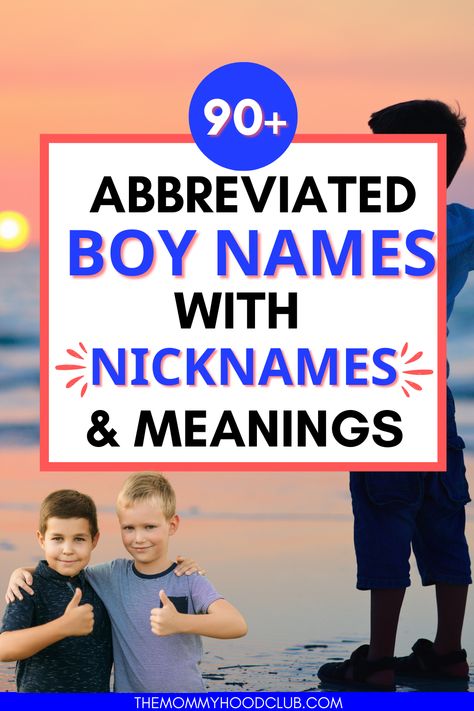 Long Boy Names With Nicknames, Nicknames For Baby, Boy Names With Nicknames, S Girl Names, Long Boy Names, Names Starting With C, Names With Nicknames, Nick Names For Boys, Unique Baby Boy Names