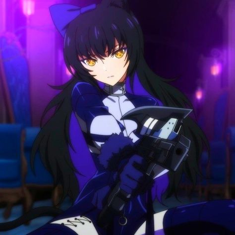 Rwby Ice Queendom, Ice Queendom, Blake Belladonna, Rwby, Yellow, Purple, Anime, Black