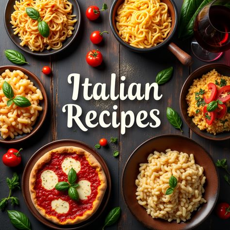 Bring the flavors of Italy to your kitchen with these authentic and easy Italian recipes! From classic pasta dishes and creamy risottos to homemade pizza, tiramisu, and more, enjoy the best of Italian cuisine at home. Perfect for family dinners, date nights, and special occasions!  
#ItalianRecipes #PastaLovers #HomemadePizza #MediterraneanFood #AuthenticItalian #FoodieFavorites Easy Italian Recipes, Italian Recipes Easy, Easy Italian, Authentic Italian, Homemade Pizza, Date Nights, Family Dinners, Mediterranean Recipes, Pasta Dishes