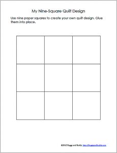 Geometry Activity for Kids: 9-square template Ks2 Classroom, Freedom Quilt, Paper Quilts, Clothing Study, Work Planning, Square Template, Geometry Activities, December Crafts, Blank Templates