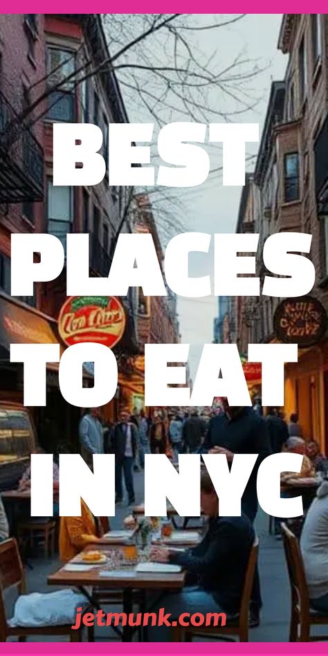 Places to Eat in NYC Best Nyc Pizza, Fun Nyc Restaurants, Nyc Eats Bucket Lists, Nyc Lunch Spots, Where To Eat In New York City, Best Places To Eat In Nyc, Best Places To Eat In New York City, New York Restaurants Manhattan, Places To Eat In New York City