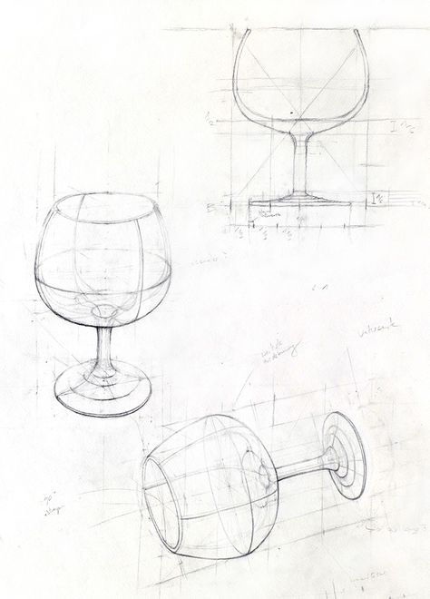 Glas, Bleistift, 2014 Product Concept Sketch, Simple Objects To Draw, Drawing Ideas Objects, Glass Sketch, Structural Drawing, Perspective Drawing Lessons, Object Drawing, Perspective Art, Architecture Drawing Art