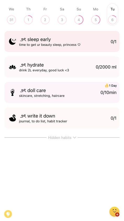 ♡ simple_habit_tracker #healthy_habit_tracker #fun_notion_templates😋 Coquette Apps You Need, Google Keep Aesthetic, Aesthetic Notes App, Notes App Aesthetic, Routine Apps, New Me Aesthetic, Habit Aesthetic, Selfcare Apps, Cute Habit Tracker