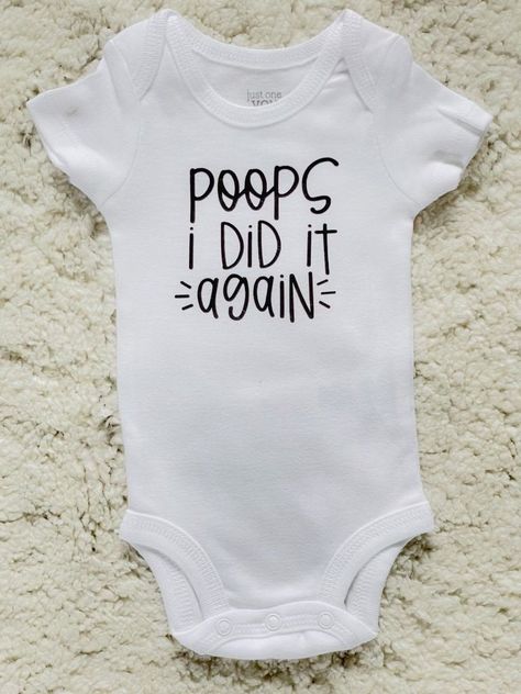 Baby Onsies Ideas Funny, Baby Onesies Cricut, Girl Onsies, Hallo Baby, Engagement Wishes, Gucci Makeup, Onesie Ideas, Cricket Projects, Graphics Tees