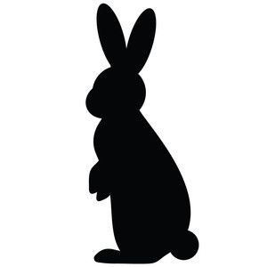 Rabbit Silhouette, Bunny Silhouette, Easter Bunny Crafts, Silhouette Images, Silhouette Stencil, Animal Silhouette, Bunny Crafts, Scroll Saw Patterns, Silhouette Design Store