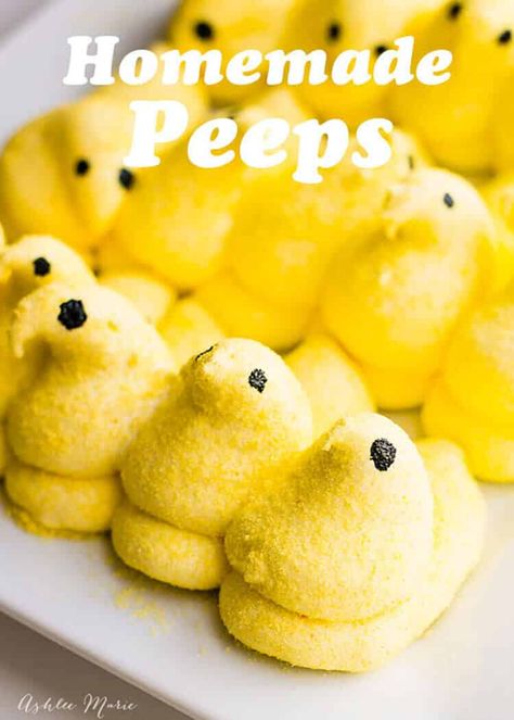 How To Make Peeps, Marshmallow Animals Recipe, Preppy Baking, Peep Ideas, Homemade Peeps, Easter Fits, Peeps Recipes, Marshmallow Recipes, Peeps Marshmallow