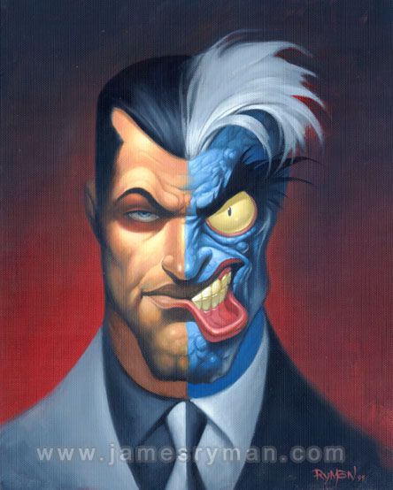 Gotham Villains, Harvey Dent, Comic Villains, Two Face, Batman Artwork, Bruce Timm, Batman The Animated Series, Dc Villains, Arte Dc Comics