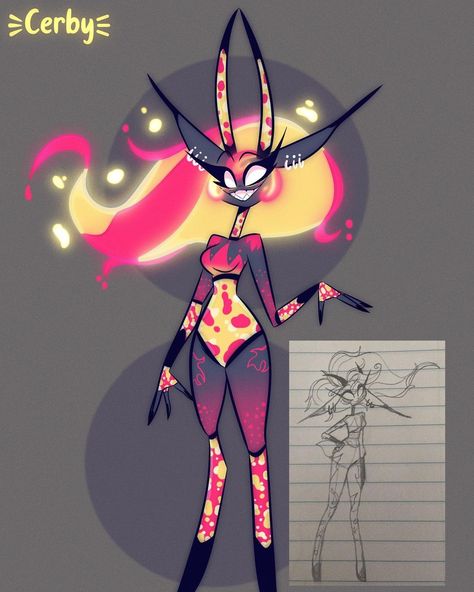 Hazbin Hotel Oc Female, Hazbin Hotel Oc Ideas, Helluva Boss Oc, Hazbin Hotel Helluva Boss, Boss Wallpaper, Monster Concept Art, Arte Inspo, My Oc, Hotel Art