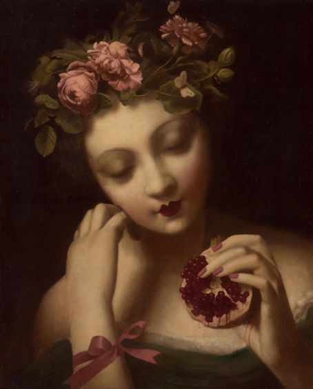 (press play for audio) In Greek Mythology, there exists Persephone.  Daughter of Zeus and Demeter (Goddess of the Harvest), she was abducted by her uncle Hades, God of the underworld.  Before being... Persephone Art, Stephen Mackey, Persephone And Hades, Hades Persephone, Max Ernst, Hades And Persephone, Mythology Art, The Underworld, Classical Art