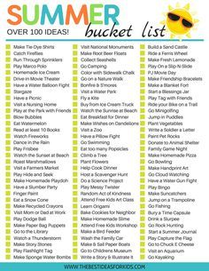 Summer Bucket List for Kids! Over 100 fun ideas to keep kids busy this summer including nature ideas, arts and crafts, excursions, outdoor play and more! Free Printable included. Summer Ideas For Kids, Summer Bucket List For Kids, Bff Bucket List, Kids Summer Bucket List, Monthly Celebration, Drive In Movie Theater, Diy Summer Crafts, Summer Things, Fresh Lemonade