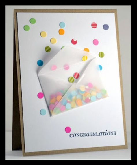 Cards College Sayings, Confetti Cards, Wedding Congratulations Card, Card Sayings, Mini Envelopes, Graduation Card, Birthday Cards Diy, Graduation Cards, Card Challenges