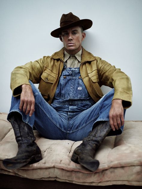 Magic Mike Last Dance, Channing Tatum Model, Cowboy Boot Fashion, Boots Photoshoot, Double Rr, Mood Board Clothes, Channing Tatum Magic Mike, Men In Hats, Paul Freeman