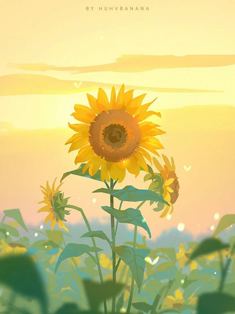 Artist: 比格招HUHV @huhvbanana     Original Artwork background #原创 #original  #walpaper   #background   #風景  #scenery   #花   #flower Animated Flower Wallpaper, Fav Wallpaper, Macbook Wallpapers, Animated Wallpaper, Dreamy Artwork, Flowery Wallpaper, Sunflower Wallpaper, Night Flowers, Pretty Backgrounds