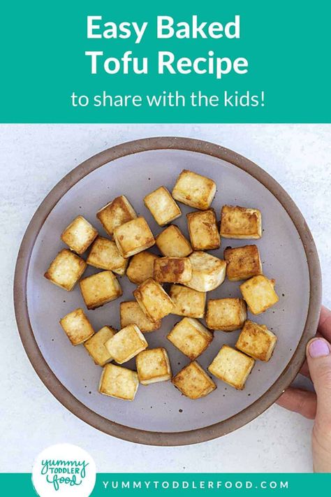 Learn how to make the easiest, most delish Baked Tofu with basic pantry staples and a hands-off method. This is our favorite way to turn an affordable plant-based protein into a meal component to share. Quick Family Dinners, Cooking Tofu, Tofu Recipes Vegan, Tofu Recipe, Baby Finger Foods, Patties Recipe, Vegetarian Entrees, Baked Tofu, Baked Fish