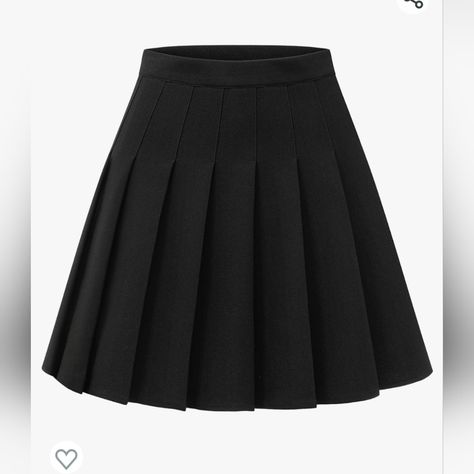 My Daughter Bought Herself A Skirt On Amazon And Forgot To Change The Size From Xl To Xs. Not My Style. It Has Not Been Worn Or Washed. Amazon Skirts, Brown Pleated Skirt, Black Tennis Skirt, Short Black Skirt, Black Skirts, School Skirt, Pleated Skirt Short, Ghost Costume, Flared Mini Skirt