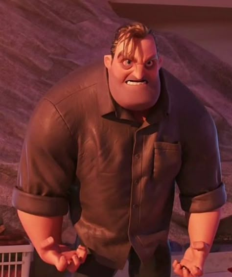 Pissed Mr Incredible from Disney Pixar Incredibles 2 (2018) Aethic Picture, The Incredibles Aesthetic, Incredibles Aesthetic, Dash Incredibles, Incredibles Characters, Disney Widgets, Incredibles Wallpaper, Funny Roast, Disney References