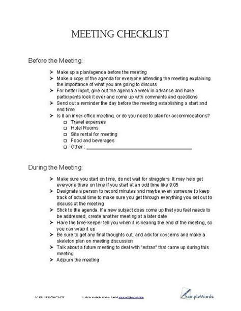 This meeting checklist was created to assist in planning the perfect meeting and not forget a single detail. Meeting Checklist Template, Salon Meeting Ideas, Pto Secretary Minutes Template, Team Meeting Agenda, Meeting Notes Template, Effective Meetings, Meeting Minutes, Meeting Planning, Meeting Agenda Template