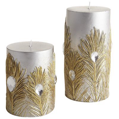 White peacock candles....so pretty.  Pier 1 Peacock Wedding Inspiration, Peacock Candle, Round Gold Mirror, Peacock Theme, Peacock Colors, Peacock Decor, Peacock Wedding, Indoor Patio Furniture, Luxury Candles