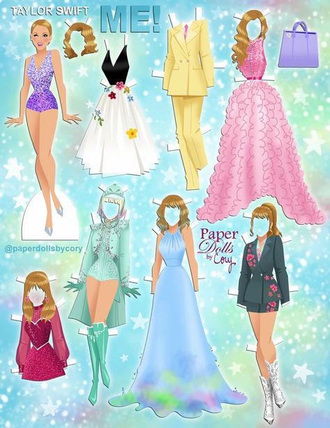 Disney Paper Dolls, Taylor Swif, Im Obsessed, Paper Dolls Clothing, Taylor Swift Cute, Paper Doll Template, Hooray For Hollywood, Paper Dolls Book, Vintage Paper Dolls