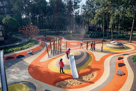 AVIC Park: Historical And Experimental Playground In China | Home Design And Interior Circle Driveway, Playgrounds Architecture, Architect Jobs, Landscape Gardening, Play Ground, Easy Landscaping, Playground Design, Landscape Architecture Design, Children Playing