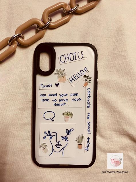 Phone Back Cover Quotes, Aesthetic Quotes For Phone Case, Phone Case Design Ideas Aesthetic, Aesthetic Phone Case Quotes, Clear Phone Case Inspo, Diary Aesthetics, Phonecase Ideas, Aesthetic Phone Cover, Gadget Accessories