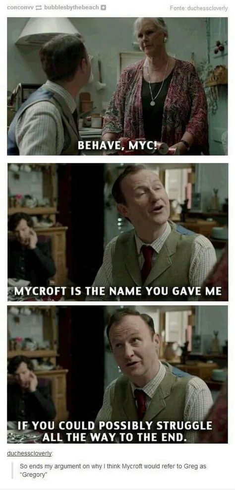 John Lock, Mycroft Holmes, Rupert Graves, Mrs Hudson, Sherlock Holmes Bbc, Sherlock 3, Sherlock Fandom, Andrew Scott, Sherlock Funny