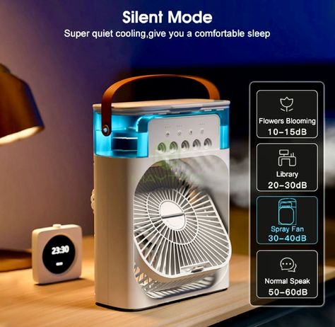 Mini Air Cooler - Humidifier For Rom - USB Powered Fan - Portable Air Conditioner Fan - Small Mist Fan - Mini ac For Room - Small Air Cooler - Mini Ac Cooler Fan DM FOR BEST PRICE Ac Cooler, Mini Air Conditioner, Portable Ac Unit, Air Fan, Portable Ac, Water Mist, Summer Cool, Ac Units, New Best Friend