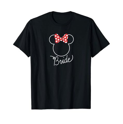 Celebrate wedding festivities with this cute Mickey Mouse Groom tee shirt. With a classic Mickey icon in a red bowtie and "Groom" printed in a cursive font, you'll be ready for all of the fun leading up to the big day. It makes the perfect Bachelor Party tee shirt or Wedding Gift for the groom. Planning a trip to Disney Parks & Resorts? Whether it's Disneyland or Walt Disney World, get ready for your vacation with a cute tee shirt for you or matching bride and groom Disney t-shirts. Bride Tee Shirts, Magic Wedding, Bride Birthday, Bride Head, Bride Tee, Disney Bride, Minnie Mouse Bow, Wedding Honeymoon, Honeymoon Shirts