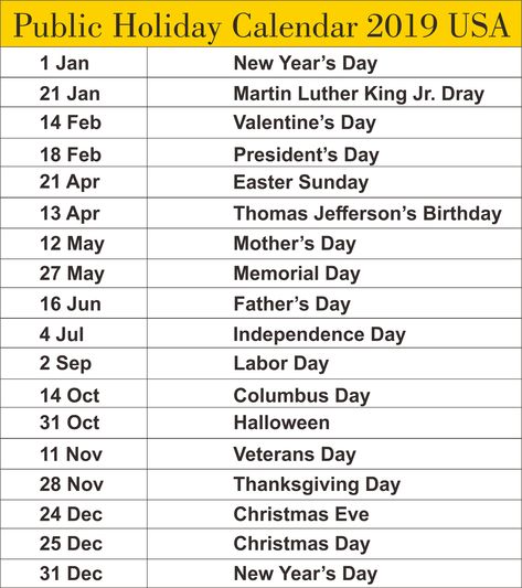 Holiday Calender, Usa Bank, Monthly Holidays, National Holiday Calendar, Usa Images, Holidays Calendar, National Day Calendar, American Holidays, Calendar 2019