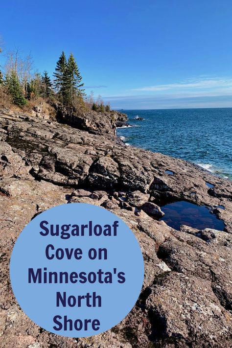 Rocky, rugged North Shore of Lake Superior shoreline in Cook County, Minnesota with pine trees and waves. North Shore Lake Superior, Lake Superior Circle Tour, Midwest Travel Destinations, North Shore Mn, North Shore Minnesota, Photography Mexico, America Theme, Grand Marais, Midwest Travel