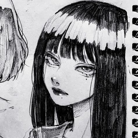 Web Comic, A Cartoon, A K, Long Hair, Bangs, Follow Me, Pencil, Twitter, Hair