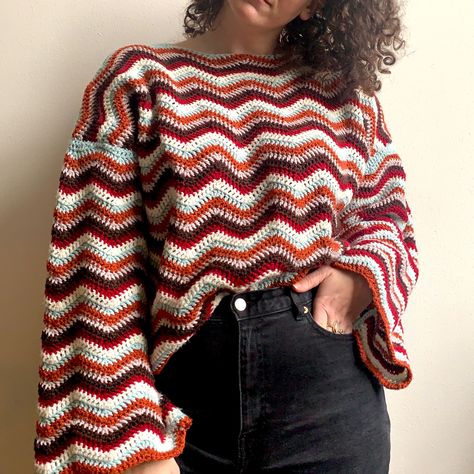 Crochet ripple pattern