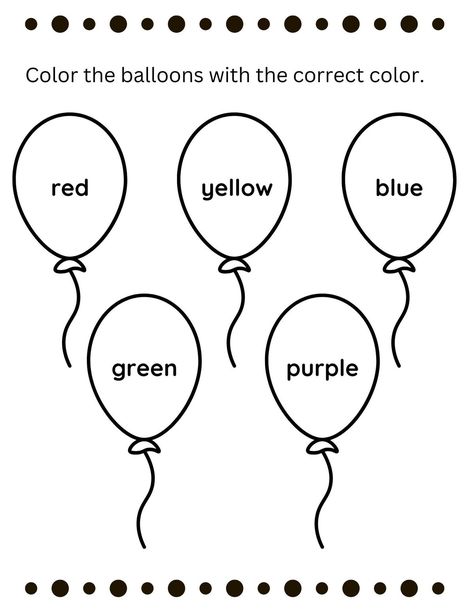 Pre Worksheets Preschool, Colouring For Preschool, Seeing Activity Preschool, Identify Colors Worksheet, Preschool Sight Words Worksheets, Daycare Coloring Sheets, Toddler Worksheet Activities, Color Theme Worksheets Preschool, Worksheets For Kindergarten Colors