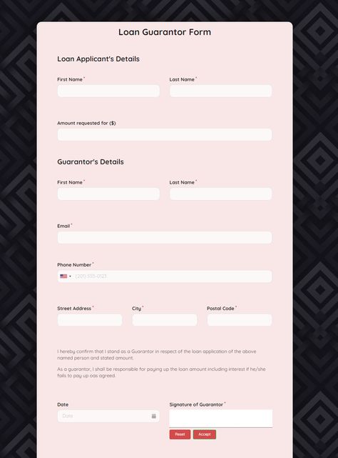 Free Employee Guarantor Form Template | Formplus Employee Guarantor Form, Guarantor Form, Online Registration Form, Boutique Business, Registration Form, Event Sign, Form Template, Online Registration, School Event