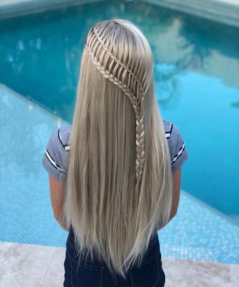 Ladder Braids, Party Hairstyles For Long Hair, Hairstyles Theme, Long Box Braids, Princess Hair, Types Of Braids, Mary Kate Olsen, Long Blonde, Trending Hairstyles