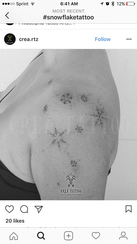 Ice Tattoo, Snowflake Tattoo, Snow Tattoo, Snow Flake Tattoo, G Tattoo, Spine Tattoo, Tattoos For Kids, Fine Line Tattoos, Tattoo Design Drawings