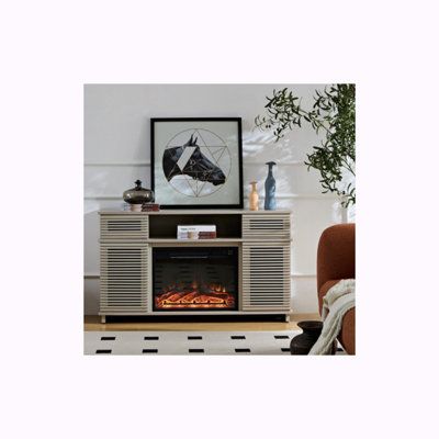 Indoor gas fireplace