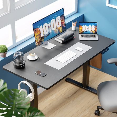 Standing Desk Height, Home Office Table, Electric Standing Desk, Computer Workstation, Adjustable Height Standing Desk, Grey Desk, Stand Up Desk, Computer Stand, Desk Height