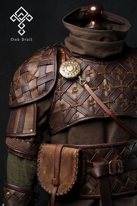 Leather Armor Dnd, Fantasy Leather Armor, Leather Armour, Costume Armour, Armor Clothing, Medieval Clothes, Arte 8 Bits, Historical Armor, Leather Armor