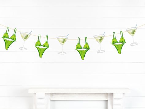 Martini Themed Party, Dirty Martini Party, Bar Bachelorette Party, Martini Party, Bachelorette Party Decor, Martini Bar, Bachelorette Themes, Bachelorette Decorations, Dirty Martini