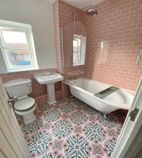 Moroccan tile bathroom