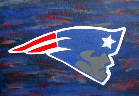 Football Stencil, Apple Jacks, Football Canvas, New England Patriots Logo, Canvas Inspiration, Sell Paintings, Patriots Logo, Diy Paintings, Acrylic Ideas