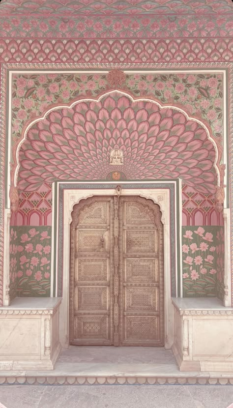 Mughal House Design, Indian Aesthetic Prints, Indian Decor Aesthetic, Jaipur Wall Art, Indian Wallpaper Aesthetic, Indian Architecture Aesthetic, Desi Background, Desi Aesthetic Wallpaper, Rajasthan House