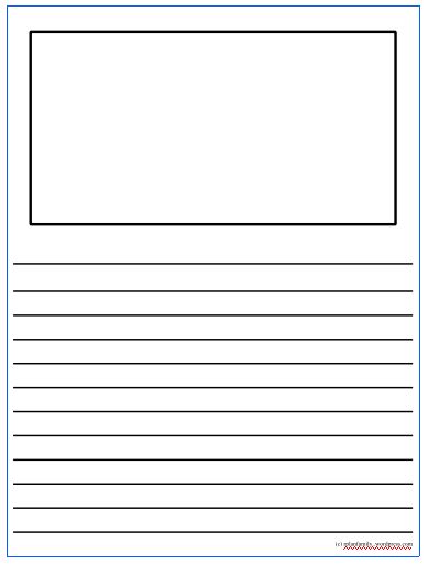 blank Story Paper | Blank spot for a picture and lines under for your story. Write And Draw Template Free Printable, Writing Paper With Picture Box Free, Draw And Write Template, Story Board Template, Blank Writing Paper, Blank Journal Pages, Draw Book, Free Writing Paper, Letter Writing Template