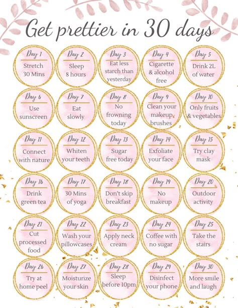 30 Days Skin Care Routine, Get Prettier In 30 Days, How To Have A Glow Up In 2 Days, No Phone Day Ideas, Take What You Need Printable, 21 Days Challenge To A Better You, How To Be A Pretty Girl, 30days Challenge Ideas, How To Be Prettier At School