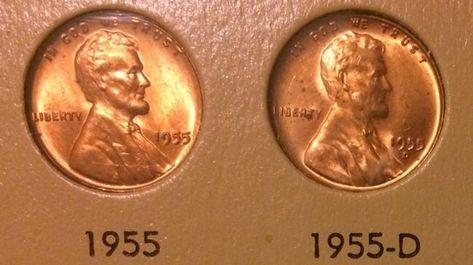 The 1955 penny value varies based on the condition of the coin and whether or not it is a doubled die. photo by Joshua at TheFunTimesGuide.com 1941 Wheat Penny, Wheat Penny Value, Canadian Penny, Rare Pennies, Penny Values, Valuable Pennies, Wheat Pennies, Cool Facts, Us Penny