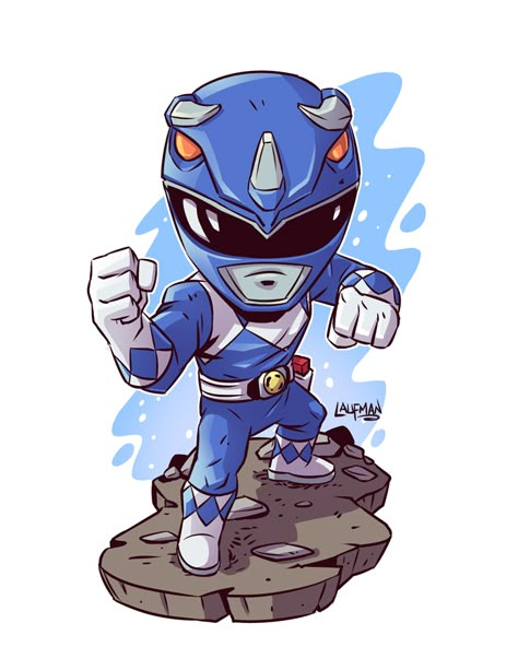 Rakel Sablon, Derek Laufman, Chibi Marvel, Power Rangers Art, Go Go Power Rangers, Green Ranger, Mighty Morphin Power Rangers, Chibi Characters, Power Ranger